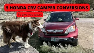 5 Honda CRV Camper Conversions to give you idea's for your own #tinyhouseonwheels