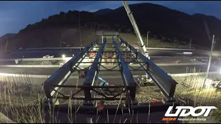 Timelapse of construction of Parleys Canyon wildlife overpass