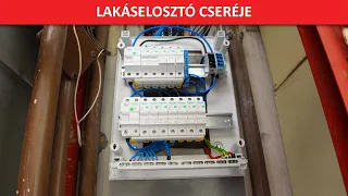 Lakáselosztó cseréje egy 46nm-es panel lakásban.