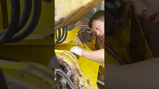 Repair the Excavator Boom Pin Hole.