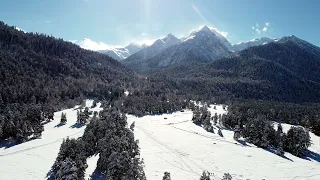 Архыз, поляна Таулу, аэросъемка