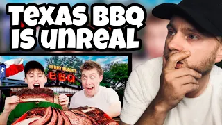 Brit Reacts to Brits try real Texas BBQ for the first time!