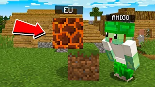 Me Transformei no esconde-esconde para trollar meu amigo no minecraft