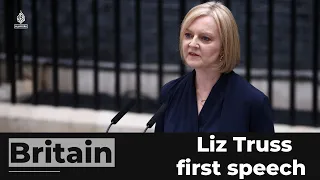 Liz Truss makes first speech as UK's PM after meeting the Queen