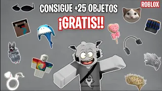 CONSIGUE 25 OBJETOS TOTALMENTE GRATIS EN ROBLOX 🤯