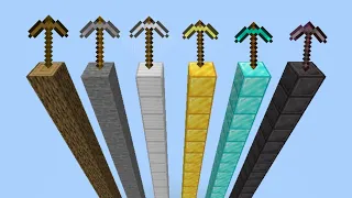 which pickaxe mine faster in minecraft