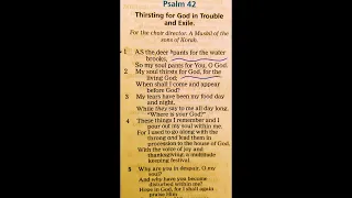 Psalm 42; 1-2 (Longing for You GOD)