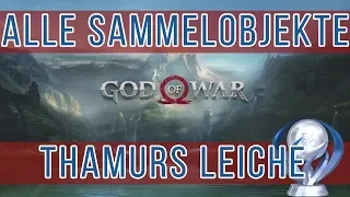 God of War Thamurs Leiche Alle Sammelobjekte - Raben - Nornentruhen - Artefakte Fundorte