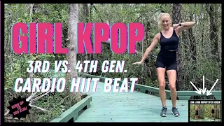 GIRL KPOP 3RD VS 4TH GENERATION 500 KCAL CARDIO HIIT BEAT WORKOUT 🔥 HIGH/LOW SPLIT SCREEN