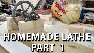 HomeMade Lathe Part 1 - finding parts and getting started (torno casero)