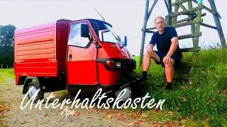 Unterhaltskosten der Piaggio Ape 50