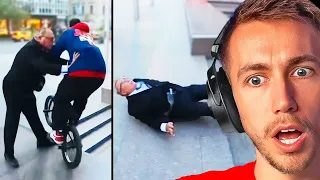 OLD MAN HIT BY INSTANT KARMA! Miniminter Reacts to DailyDose