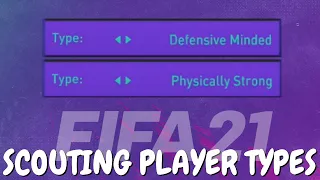 Youth Academy player types explained! - FIFA 21 Career Mode Youth Scouting Guide