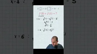 Функциональное уравнение для крепких. #математика #алгебра #олимпиада #функция #simplemath