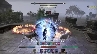 ESO Dragonhold patch,  One of a kind Magicka necro Queen of undead build.