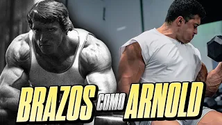 ME ENFRENTO a la RUTINA de BRAZOS de ARNOLD SCHWARZENEGGER *GOLDEN KING*