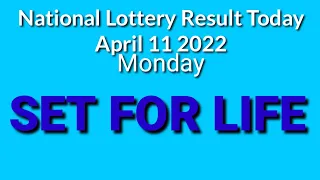 Set For Life Result April 18 2022 Monday The National Lottery Draw