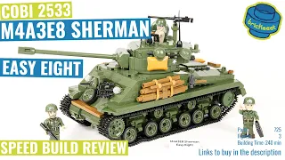 COBI 2533 M4A3E8 Sherman Easy Eight - Speed Build Review