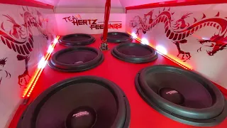 Red Dragon! 6 Resilient Sounds Platinum 18s On 2 Taramps Bass 12ks