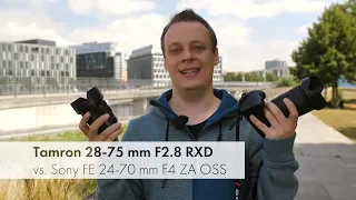 Tamron 28-75 mm F2.8 vs. Sony FE 24-70 mm F4 | Standardzoom für Sony E-Mount im Vergleich [Deutsch]
