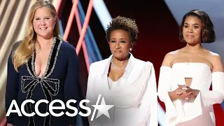 Oscars Opener: Amy Schumer, Wanda Sykes & Regina Hall Rip Hollywood