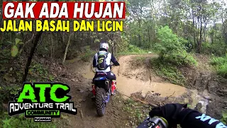 Waduh !!! Gak Ada Hujan Jalan Basah dan Licin Ngetrail Bareng ATC Berjariyah Jombang #3