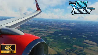 (4K) Jet2 737-700 Landing at Birmingham Airport | Microsoft Flight Simulator 2020