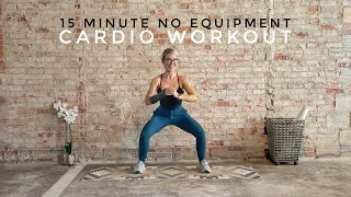 15 Minute Cardio Workout | No Equipment | Kickboxing Inspired | Low Impact Options