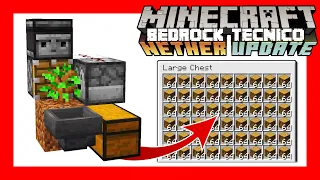 🌲 GRANJA de MADERA 1.19 Minecraft Bedrock (La MÁS FÁCIL y Semi AUTOMÁTICA!)