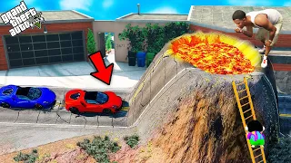 GTA 5 : Franklin's Ultimate Lava Road Challenge nearby Franklin House.. (GTA 5 Mods)