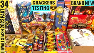 Diwali Stash 2023 Part 34 | New Crackers Testing | Diwali Crackers Testing | Diwali Patakhe Video