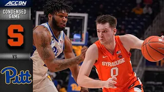 Syracuse vs. Pitt Condensed Game | 2021-22 ACC Men’s Basketball