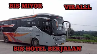 VIRAL BIS SERASA HOTEL BERJALAN?? BIS MILIK PT MIYOR PRIMA ABADI MELINTAS DI REST AREA KM 116