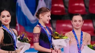 4k Fancam Alena Kostornaia Алена Косторная Victory Ceremony Internationaux de France 2019