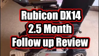 Rubicon FOLLOW UP REVIEW of the Folding Motorized Power Electric Wheelchair DX14/RM8000