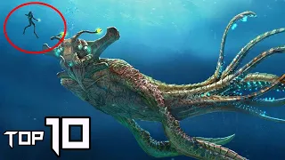 Top 10 MYTHICAL Sea Creatures | Things Around