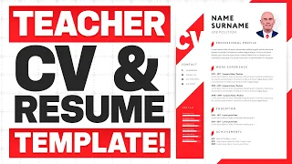 TEACHER CV & RESUME TEMPLATES! (How to WRITE a BRILLIANT TEACHING JOB CV or RESUME!)