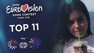 Junior Eurovision 2018 - Top 11 [So far]