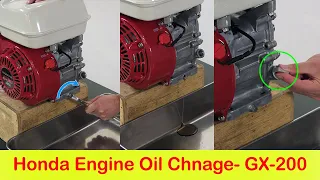 How to Change Engine oil HONDA | GX-200 | KASH HITH INNOVATIONS