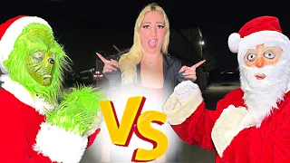 I CAN'T BELIEVE WE CAUGHT THIS ON CAMERA... *SANTA vs THE GRINCH*