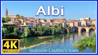 【4K】WALK ALBI France 4k video VIRTUAL WALK slow tv TRAVEL vlog