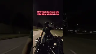 WHY YOU SHOULD WEAR TINTED VISOR AT NIGHT 🤫🏍 #kawasakininja400