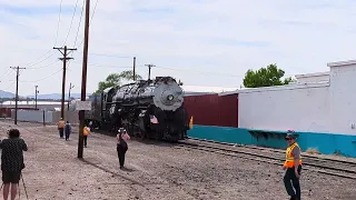 2926 Steam Engine backing its way to Tractor Brewing Albuquerque 5-4-24