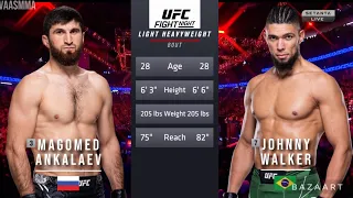 MAGOMED ANKALAEV VS JOHNNY WALKER 2 FULL FIGHT UFC VEGAS 84