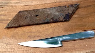 Making Tapered Full Tang knife - 2022 - Blacksmithing / Random Luha