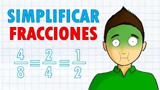 SIMPLIFICAR FRACCIONES super fácil | para principiantes