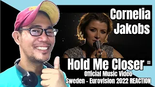 Cornelia Jakobs - Hold Me Closer - Sweden - Official Music Video - Eurovision 2022 REACTION