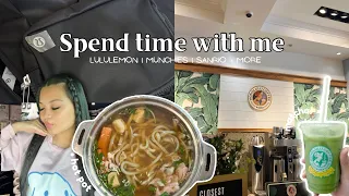 vlog: spend time with me 🍵⋆˚ʚɞ | shopping, cafe, foodie, grocery, sanrio + i got my first lululemon