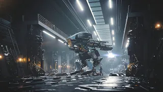 3D Sci Fi Robot Factory - Environment Concept Art - 3DS Max and Corona Renderer