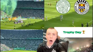 Glasgow Celtic Champions🍀🏆| Trophy Day Celtic Vs St Mirren Vlog